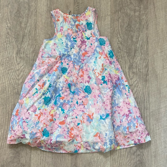 Joules Watercolor Mermaid and Seashell Dres Sz 4 - Picture 12 of 12
